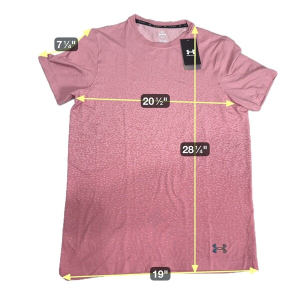 Under Armour Vanish Elite Seamless Fade Jersey top Prime Pink Men’s Medium NEW - Picture 2 of 10